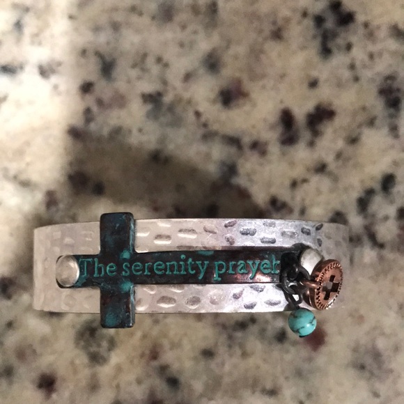 Only 1 left✨Serenity prayer!! Cross band bracelet - Picture 3 of 5